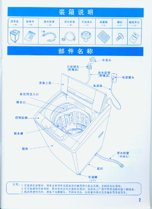 波轮洗衣机零件清单图片