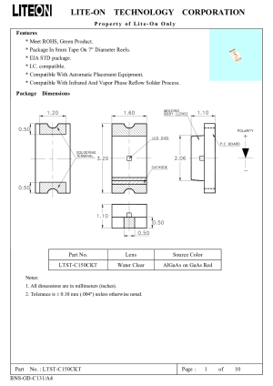 rscomponents電工電料發光二極管ltstc150cdkt使用說明